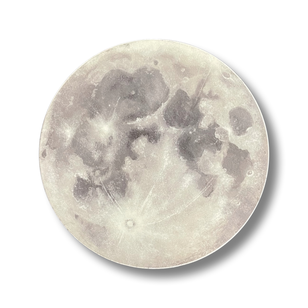 Full Moon Vinyl Sticker