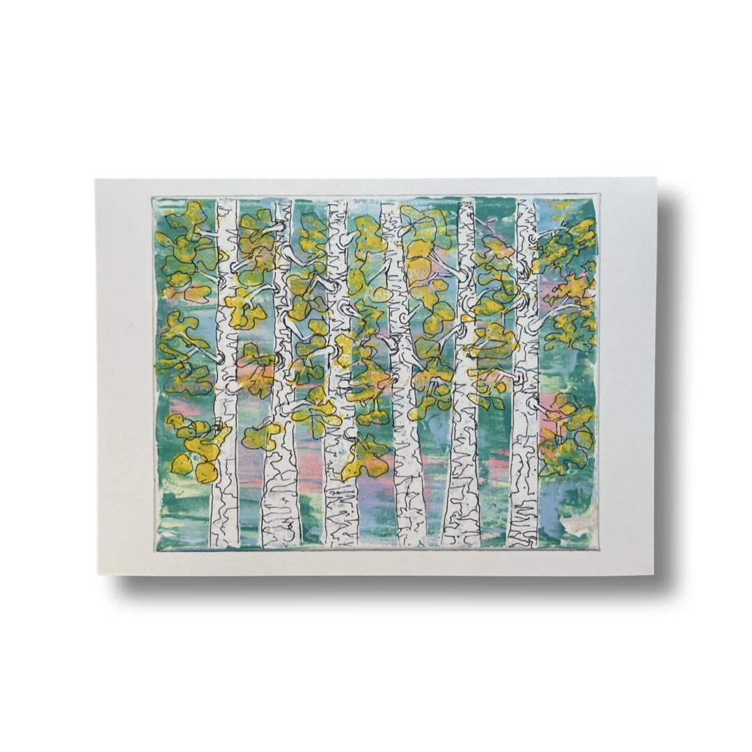 Abstract Birch No.4 Greeting Card