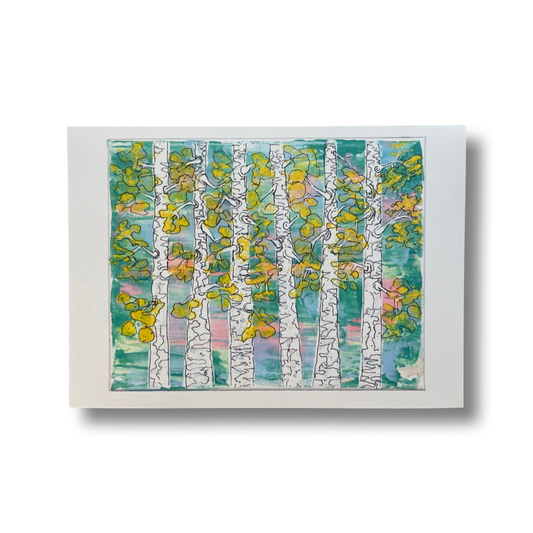 Abstract Birch No.4 Greeting Card